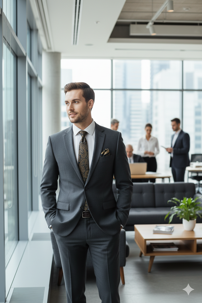 Oppland Erkek Kravat Klasik Mendilli Şık Kolay Şekil Alabilen Leke Tutmaz Zirve Model Uyumlu Geniş Tasarım